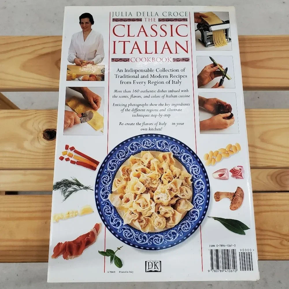* The Classic Italian Cookbook Julia Della Croce Hardcover Book